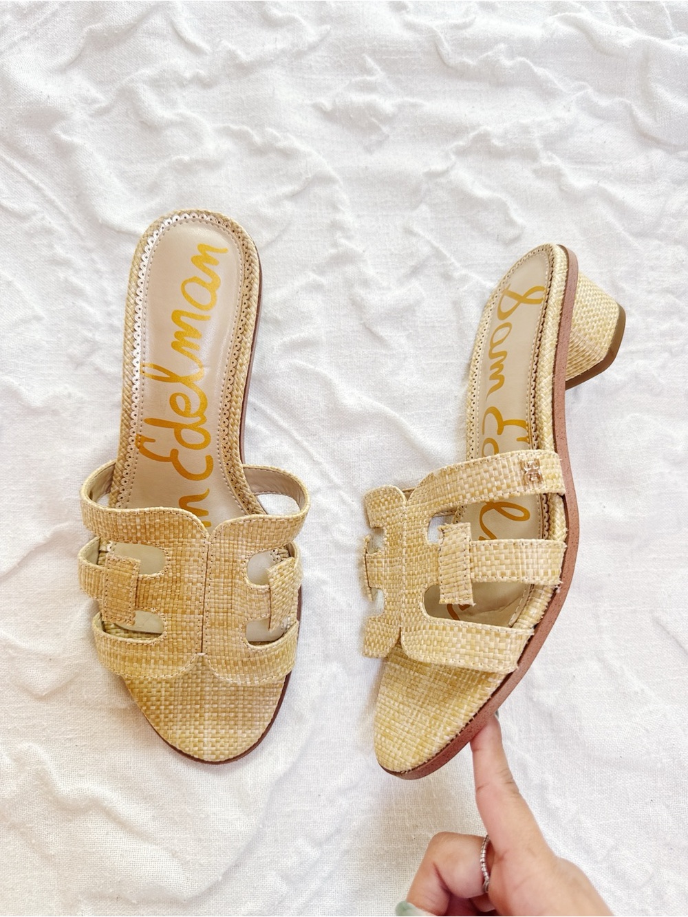 Sam Edelman Illie Block Heel Slide Sandal Size 7.5 - Picture 3 of 8